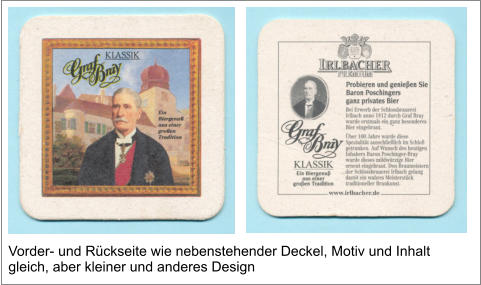 Vorder- und Rückseite wie nebenstehender Deckel, Motiv und Inhalt gleich, aber kleiner und anderes Design