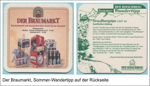 Der Braumarkt, Sommer-Wandertipp auf der Rückseite