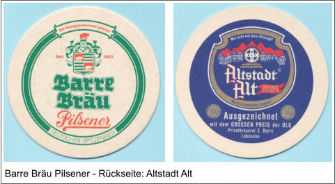 Barre Bräu Pilsener - Rückseite: Altstadt Alt