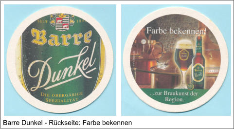 Barre Dunkel - Rückseite: Farbe bekennen