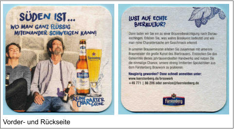 Vorder- und Rückseite